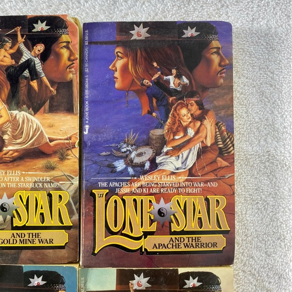 Vintage Lone Star Action Western Romance Novel x4 - Picture 3 of 15
